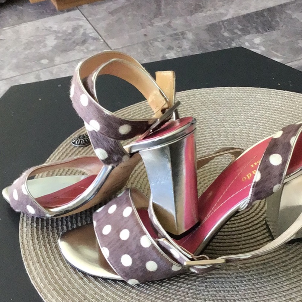 Kate Spade 7M ankle strap open toe high heel.worm once.excellent conditions.